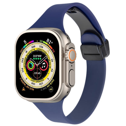 Magnetic Buckle Slim Silicone Watch Band, For Apple Watch Ultra 49mm, For Apple Watch SE 2023 44mm, For Apple Watch SE 2023 40mm, For Apple Watch Ultra 2 49mm