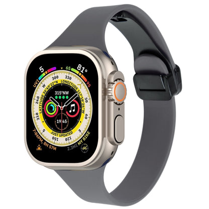 Magnetic Buckle Slim Silicone Watch Band, For Apple Watch Ultra 49mm, For Apple Watch SE 2023 44mm, For Apple Watch SE 2023 40mm, For Apple Watch Ultra 2 49mm