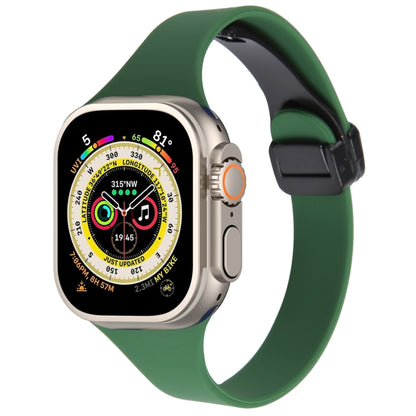 Magnetic Buckle Slim Silicone Watch Band, For Apple Watch Ultra 49mm, For Apple Watch SE 2023 44mm, For Apple Watch SE 2023 40mm, For Apple Watch Ultra 2 49mm