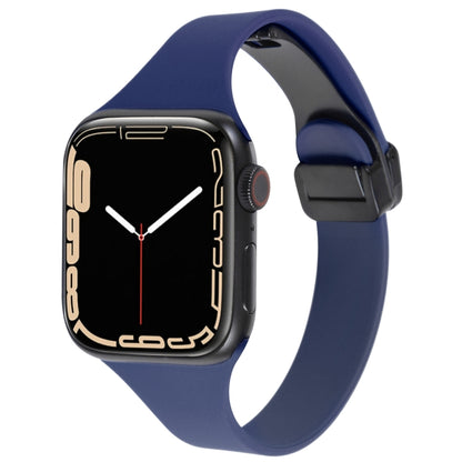 Magnetic Buckle Slim Silicone Watch Band, For Apple Watch Series 8 41mm, For Apple Watch SE 40mm, For Apple Watch Series 8 45mm, For Apple Watch SE 44mm
