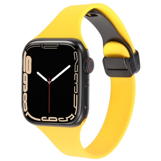 Magnetic Buckle Slim Silicone Watch Band, For Apple Watch SE 2022 40mm, For Apple Watch Series 9 45mm, For Apple Watch Series 9 41mm, For Apple Watch SE 2022 44mm