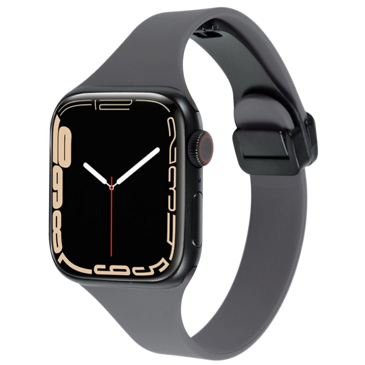 Magnetic Buckle Slim Silicone Watch Band, For Apple Watch Series 4 40mm, For Apple Watch 38mm, For Apple Watch Series 3 38mm, For Apple Watch Series 3 42mm
