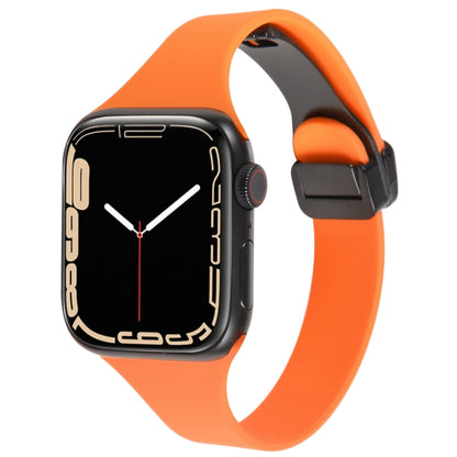 Magnetic Buckle Slim Silicone Watch Band, For Apple Watch Series 4 40mm, For Apple Watch 38mm, For Apple Watch Series 3 38mm, For Apple Watch Series 3 42mm