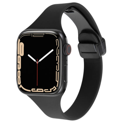 Magnetic Buckle Slim Silicone Watch Band, For Apple Watch Series 4 40mm, For Apple Watch 38mm, For Apple Watch Series 3 38mm, For Apple Watch Series 3 42mm