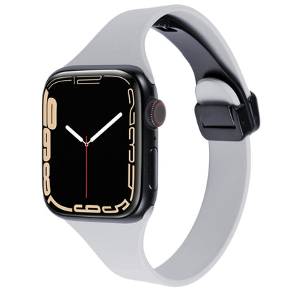 Magnetic Buckle Slim Silicone Watch Band, For Apple Watch Series 4 40mm, For Apple Watch 38mm, For Apple Watch Series 3 38mm, For Apple Watch Series 3 42mm