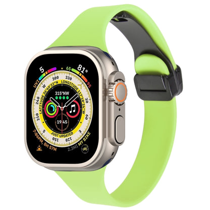 Magnetic Buckle Slim Silicone Watch Band, For Apple Watch Ultra 49mm, For Apple Watch SE 2023 44mm, For Apple Watch SE 2023 40mm, For Apple Watch Ultra 2 49mm