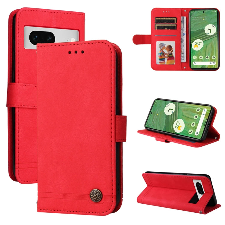 Skin Feel Life Tree Metal Button Leather Phone Case, For Google Pixel 11 Pro XL, For Google Pixel 11 / Pixel 11 Pro, For Google Pixel 10a, For Google Pixel 9a, For Google Pixel 9 Pro, For Google Pixel 9, For Google Pixel 8a, For Google Pixel 8 Pro     ...