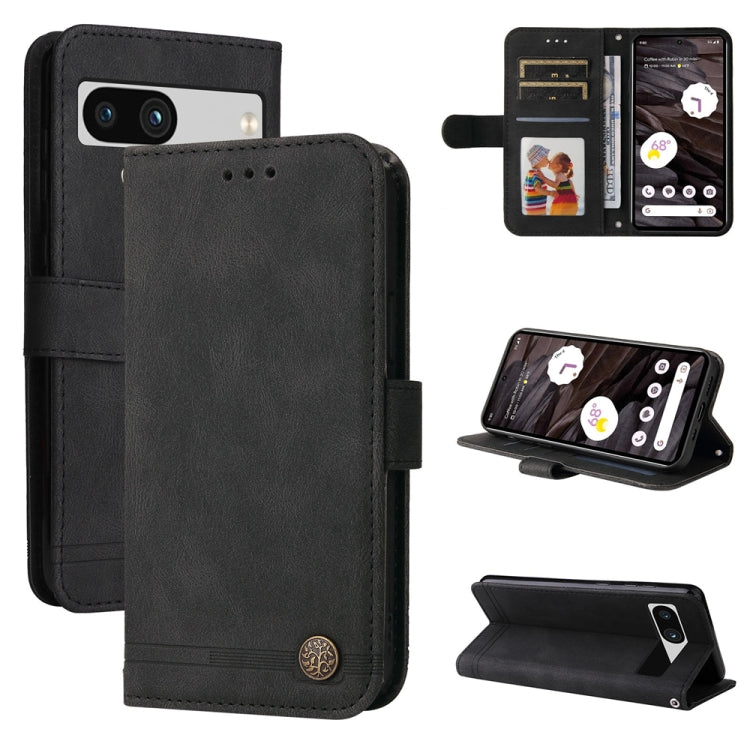 Skin Feel Life Tree Metal Button Leather Phone Case, For Google Pixel 11 Pro XL, For Google Pixel 11 / Pixel 11 Pro, For Google Pixel 10a, For Google Pixel 9a, For Google Pixel 9 Pro, For Google Pixel 9, For Google Pixel 8a, For Google Pixel 8 Pro     ...