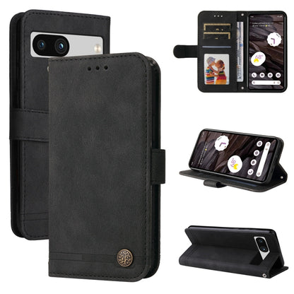 Skin Feel Life Tree Metal Button Leather Phone Case, For Google Pixel 11 Pro XL, For Google Pixel 11 / Pixel 11 Pro, For Google Pixel 10a, For Google Pixel 9a, For Google Pixel 9 Pro, For Google Pixel 9, For Google Pixel 8a, For Google Pixel 8 Pro     ...