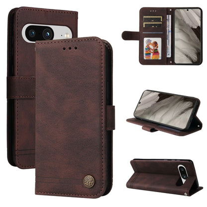 Skin Feel Life Tree Metal Button Leather Phone Case, For Google Pixel 11 Pro XL, For Google Pixel 11 / Pixel 11 Pro, For Google Pixel 10a, For Google Pixel 9a, For Google Pixel 9 Pro, For Google Pixel 9, For Google Pixel 8a, For Google Pixel 8 Pro     ...