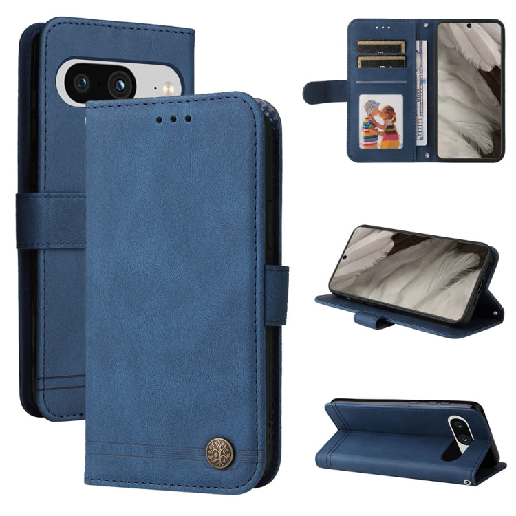 Skin Feel Life Tree Metal Button Leather Phone Case, For Google Pixel 11 Pro XL, For Google Pixel 11 / Pixel 11 Pro, For Google Pixel 10a, For Google Pixel 9a, For Google Pixel 9 Pro, For Google Pixel 9, For Google Pixel 8a, For Google Pixel 8 Pro     ...