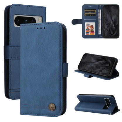 Skin Feel Life Tree Metal Button Leather Phone Case, For Google Pixel 11 Pro XL, For Google Pixel 11 / Pixel 11 Pro, For Google Pixel 10a, For Google Pixel 9a, For Google Pixel 9 Pro, For Google Pixel 9, For Google Pixel 8a, For Google Pixel 8 Pro     ...