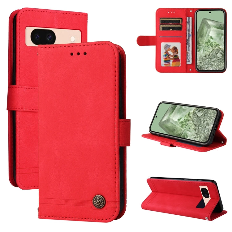 Skin Feel Life Tree Metal Button Leather Phone Case, For Google Pixel 11 Pro XL, For Google Pixel 11 / Pixel 11 Pro, For Google Pixel 10a, For Google Pixel 9a, For Google Pixel 9 Pro, For Google Pixel 9, For Google Pixel 8a, For Google Pixel 8 Pro     ...