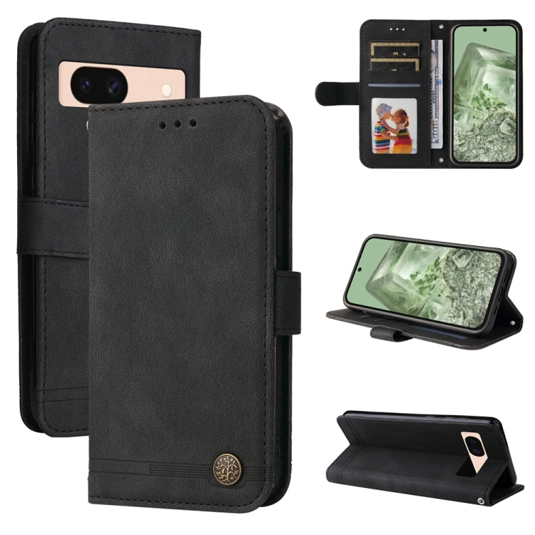 Skin Feel Life Tree Metal Button Leather Phone Case, For Google Pixel 11 Pro XL, For Google Pixel 11 / Pixel 11 Pro, For Google Pixel 10a, For Google Pixel 9a, For Google Pixel 9 Pro, For Google Pixel 9, For Google Pixel 8a, For Google Pixel 8 Pro     ...