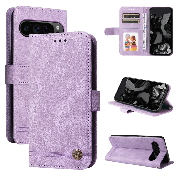 Skin Feel Life Tree Metal Button Leather Phone Case, For Google Pixel 11 Pro XL, For Google Pixel 11 / Pixel 11 Pro, For Google Pixel 10a, For Google Pixel 9a, For Google Pixel 9 Pro, For Google Pixel 9, For Google Pixel 8a, For Google Pixel 8 Pro     ...