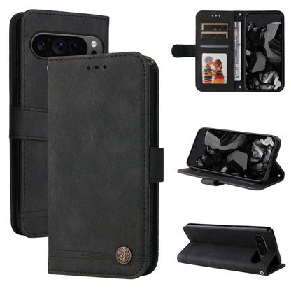 Skin Feel Life Tree Metal Button Leather Phone Case, For Google Pixel 11 Pro XL, For Google Pixel 11 / Pixel 11 Pro, For Google Pixel 10a, For Google Pixel 9a, For Google Pixel 9 Pro, For Google Pixel 9, For Google Pixel 8a, For Google Pixel 8 Pro     ...