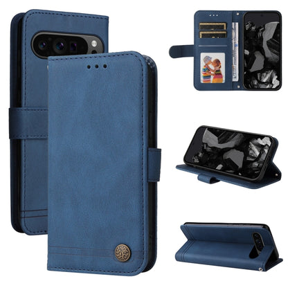 Skin Feel Life Tree Metal Button Leather Phone Case, For Google Pixel 11 Pro XL, For Google Pixel 11 / Pixel 11 Pro, For Google Pixel 10a, For Google Pixel 9a, For Google Pixel 9 Pro, For Google Pixel 9, For Google Pixel 8a, For Google Pixel 8 Pro     ...