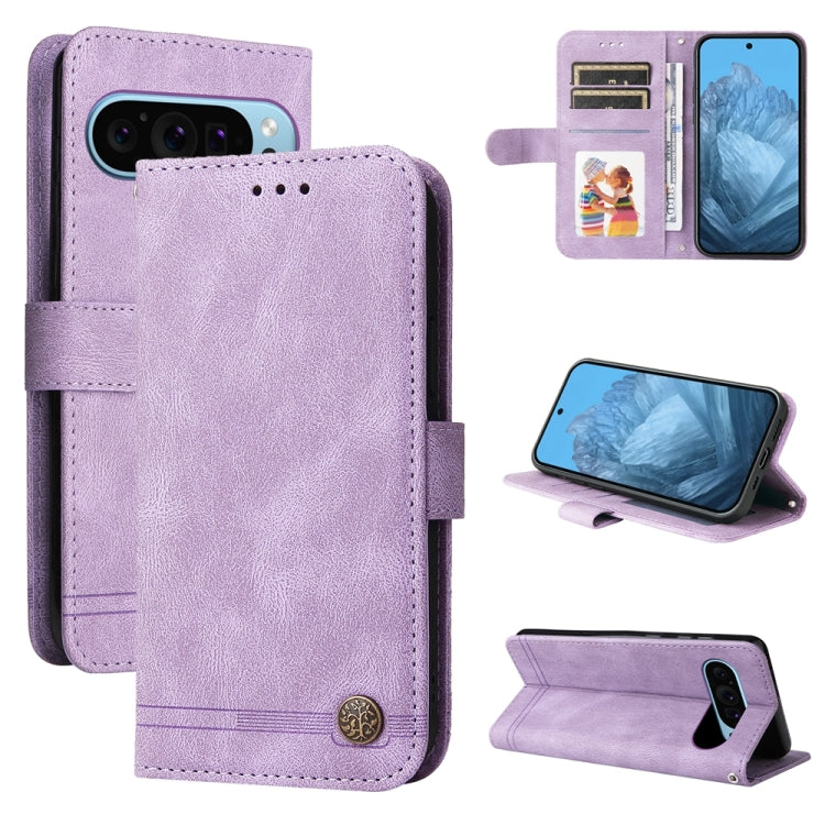 Skin Feel Life Tree Metal Button Leather Phone Case, For Google Pixel 11 Pro XL, For Google Pixel 11 / Pixel 11 Pro, For Google Pixel 10a, For Google Pixel 9a, For Google Pixel 9 Pro, For Google Pixel 9, For Google Pixel 8a, For Google Pixel 8 Pro     ...