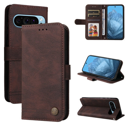 Skin Feel Life Tree Metal Button Leather Phone Case, For Google Pixel 11 Pro XL, For Google Pixel 11 / Pixel 11 Pro, For Google Pixel 10a, For Google Pixel 9a, For Google Pixel 9 Pro, For Google Pixel 9, For Google Pixel 8a, For Google Pixel 8 Pro     ...