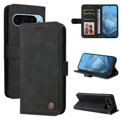 Skin Feel Life Tree Metal Button Leather Phone Case, For Google Pixel 11 Pro XL, For Google Pixel 11 / Pixel 11 Pro, For Google Pixel 10a, For Google Pixel 9a, For Google Pixel 9 Pro, For Google Pixel 9, For Google Pixel 8a, For Google Pixel 8 Pro     ...
