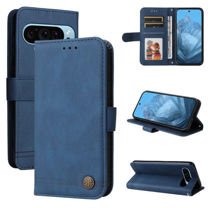 Skin Feel Life Tree Metal Button Leather Phone Case, For Google Pixel 11 Pro XL, For Google Pixel 11 / Pixel 11 Pro, For Google Pixel 10a, For Google Pixel 9a, For Google Pixel 9 Pro, For Google Pixel 9, For Google Pixel 8a, For Google Pixel 8 Pro     ...
