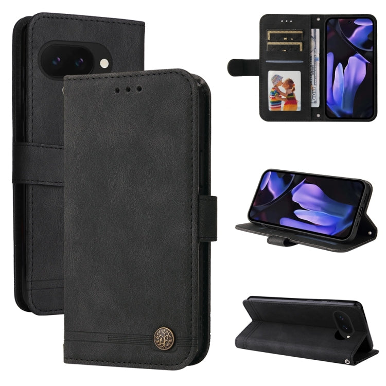 Skin Feel Life Tree Metal Button Leather Phone Case, For Google Pixel 11 Pro XL, For Google Pixel 11 / Pixel 11 Pro, For Google Pixel 10a, For Google Pixel 9a, For Google Pixel 9 Pro, For Google Pixel 9, For Google Pixel 8a, For Google Pixel 8 Pro     ...