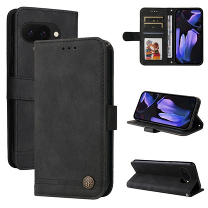 Skin Feel Life Tree Metal Button Leather Phone Case, For Google Pixel 11 Pro XL, For Google Pixel 11 / Pixel 11 Pro, For Google Pixel 10a, For Google Pixel 9a, For Google Pixel 9 Pro, For Google Pixel 9, For Google Pixel 8a, For Google Pixel 8 Pro     ...