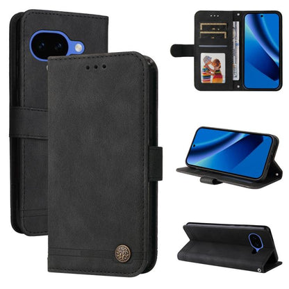 Skin Feel Life Tree Metal Button Leather Phone Case, For Google Pixel 11 Pro XL, For Google Pixel 11 / Pixel 11 Pro, For Google Pixel 10a, For Google Pixel 9a, For Google Pixel 9 Pro, For Google Pixel 9, For Google Pixel 8a, For Google Pixel 8 Pro     ...