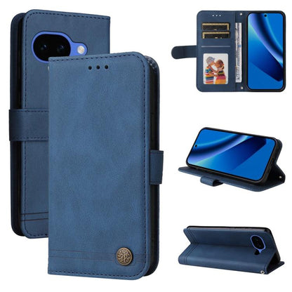 Skin Feel Life Tree Metal Button Leather Phone Case, For Google Pixel 11 Pro XL, For Google Pixel 11 / Pixel 11 Pro, For Google Pixel 10a, For Google Pixel 9a, For Google Pixel 9 Pro, For Google Pixel 9, For Google Pixel 8a, For Google Pixel 8 Pro     ...