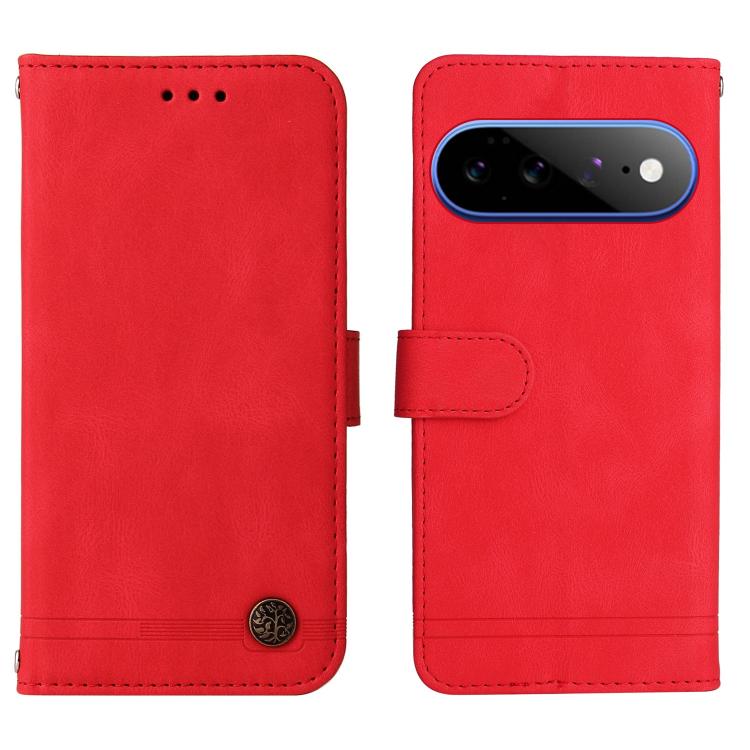 Skin Feel Life Tree Metal Button Leather Phone Case, For Google Pixel 11 Pro XL, For Google Pixel 11 / Pixel 11 Pro, For Google Pixel 10a, For Google Pixel 9a, For Google Pixel 9 Pro, For Google Pixel 9, For Google Pixel 8a, For Google Pixel 8 Pro     ...