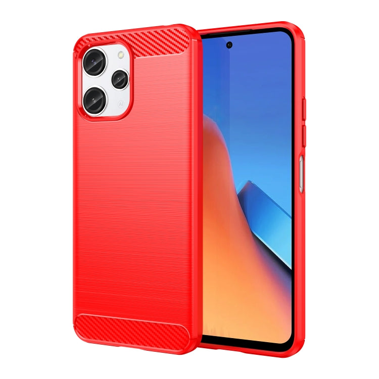 Coque de téléphone en TPU texture brossée fibre de carbone, pour Redmi A7 Pro 171mm / Poco C85x 5G, pour Redmi R70m 5G, pour Redmi R70 5G, pour Redmi 15a 5G, pour Redmi Turbo 5 Max / Poco X8 Pro Max, pour Redmi Turbo 5 5G / Poco X8 Pro 5G