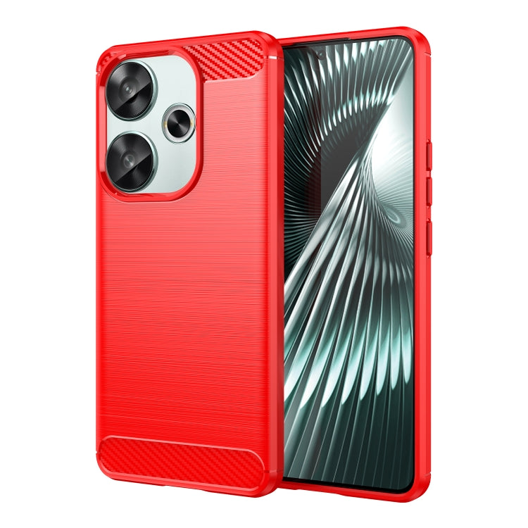 Coque de téléphone en TPU texture brossée fibre de carbone, pour Redmi A7 Pro 171mm / Poco C85x 5G, pour Redmi R70m 5G, pour Redmi R70 5G, pour Redmi 15a 5G, pour Redmi Turbo 5 Max / Poco X8 Pro Max, pour Redmi Turbo 5 5G / Poco X8 Pro 5G