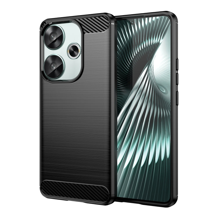Coque de téléphone en TPU texture brossée fibre de carbone, pour Redmi A7 Pro 171mm / Poco C85x 5G, pour Redmi R70m 5G, pour Redmi R70 5G, pour Redmi 15a 5G, pour Redmi Turbo 5 Max / Poco X8 Pro Max, pour Redmi Turbo 5 5G / Poco X8 Pro 5G