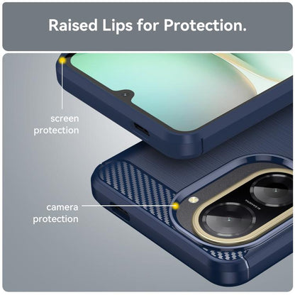 Carbon Fiber Brushed Texture TPU Phone Case, For Redmi A5 4G 173.3mm EU, For Redmi A5 4G 171.7mm / Poco C71, For Redmi Note 14 4G 164.84mm, For Redmi Turbo 4, For Redmi Note 14 4G 163.25mm, For Redmi Note 14 5G, For Redmi Note 14 Pro+ 5G���������������...