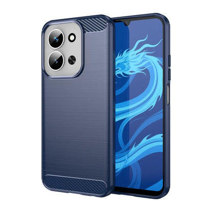 Coque de téléphone en TPU texture brossée fibre de carbone, pour Redmi A7 Pro 171mm / Poco C85x 5G, pour Redmi R70m 5G, pour Redmi R70 5G, pour Redmi 15a 5G, pour Redmi Turbo 5 Max / Poco X8 Pro Max, pour Redmi Turbo 5 5G / Poco X8 Pro 5G