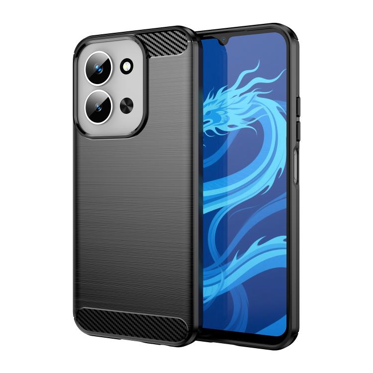 Carbon Fiber Brushed Texture TPU Phone Case, For Redmi Note 17 5G / 4G Global 171mm, For Redmi A7 Pro 171mm / Poco C85x 5G, For Redmi R70m 5G, For Redmi R70 5G, For Redmi 15a 5G, For Redmi Turbo 5 Max / Poco X8 Pro Max                                  ...