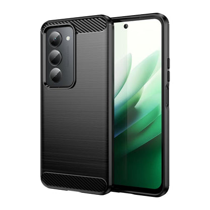 Coque de téléphone en TPU texture brossée fibre de carbone, pour Redmi A7 Pro 171mm / Poco C85x 5G, pour Redmi R70m 5G, pour Redmi R70 5G, pour Redmi 15a 5G, pour Redmi Turbo 5 Max / Poco X8 Pro Max, pour Redmi Turbo 5 5G / Poco X8 Pro 5G