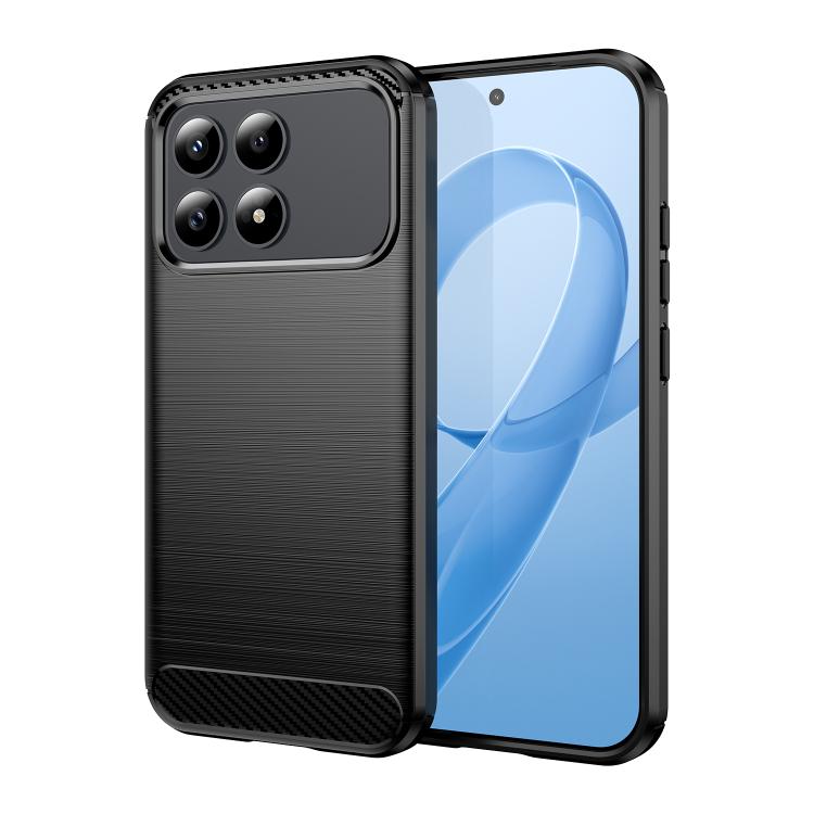 Carbon Fiber Brushed Texture TPU Phone Case, For Redmi Note 17 5G / 4G Global 171mm, For Redmi A7 Pro 171mm / Poco C85x 5G, For Redmi R70m 5G, For Redmi R70 5G, For Redmi 15a 5G, For Redmi Turbo 5 Max / Poco X8 Pro Max                                  ...