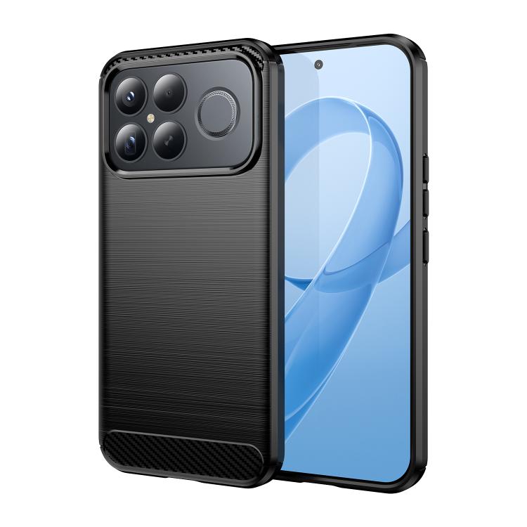 Carbon Fiber Brushed Texture TPU Phone Case, For Redmi Note 17 5G / 4G Global 171mm, For Redmi A7 Pro 171mm / Poco C85x 5G, For Redmi R70m 5G, For Redmi R70 5G, For Redmi 15a 5G, For Redmi Turbo 5 Max / Poco X8 Pro Max                                  ...