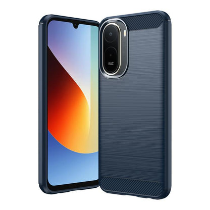 Carbon Fiber Brushed Texture TPU Phone Case, For Redmi Note 17 5G / 4G Global 171mm, For Redmi A7 Pro 171mm / Poco C85x 5G, For Redmi R70m 5G, For Redmi R70 5G, For Redmi 15a 5G, For Redmi Turbo 5 Max / Poco X8 Pro Max                                  ...
