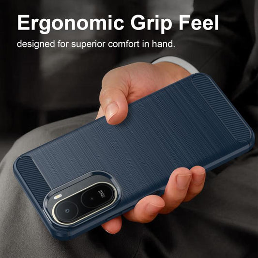 Carbon Fiber Brushed Texture TPU Phone Case, For Redmi A7 Pro 171mm / Poco C85x 5G, For Redmi R70m 5G, For Redmi R70 5G, For Redmi 15a 5G, For Redmi Turbo 5 Max / Poco X8 Pro Max, For Redmi Turbo 5 5G / Poco X8 Pro 5G                                   ...