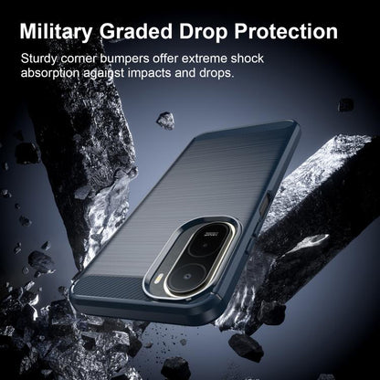 Carbon Fiber Brushed Texture TPU Phone Case, For Redmi A7 Pro 171mm / Poco C85x 5G, For Redmi R70m 5G, For Redmi R70 5G, For Redmi 15a 5G, For Redmi Turbo 5 Max / Poco X8 Pro Max, For Redmi Turbo 5 5G / Poco X8 Pro 5G                                   ...