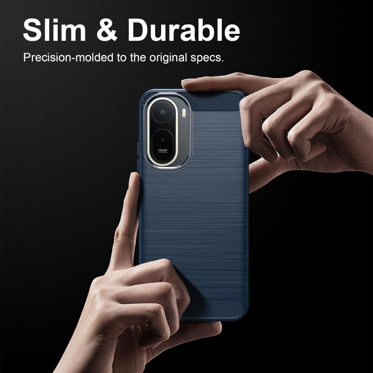Carbon Fiber Brushed Texture TPU Phone Case, For Redmi A7 Pro 171mm / Poco C85x 5G, For Redmi R70m 5G, For Redmi R70 5G, For Redmi 15a 5G, For Redmi Turbo 5 Max / Poco X8 Pro Max, For Redmi Turbo 5 5G / Poco X8 Pro 5G                                   ...