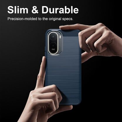 Carbon Fiber Brushed Texture TPU Phone Case, For Redmi A7 Pro 171mm / Poco C85x 5G, For Redmi R70m 5G, For Redmi R70 5G, For Redmi 15a 5G, For Redmi Turbo 5 Max / Poco X8 Pro Max, For Redmi Turbo 5 5G / Poco X8 Pro 5G                                   ...