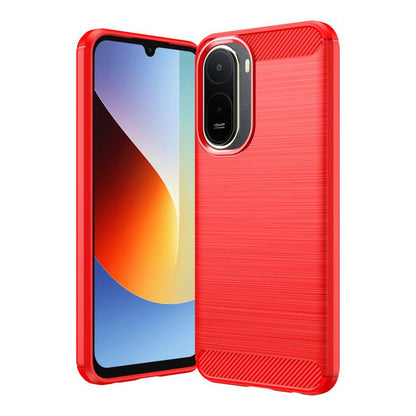 Coque de téléphone en TPU texture brossée fibre de carbone, pour Redmi A7 Pro 171mm / Poco C85x 5G, pour Redmi R70m 5G, pour Redmi R70 5G, pour Redmi 15a 5G, pour Redmi Turbo 5 Max / Poco X8 Pro Max, pour Redmi Turbo 5 5G / Poco X8 Pro 5G
