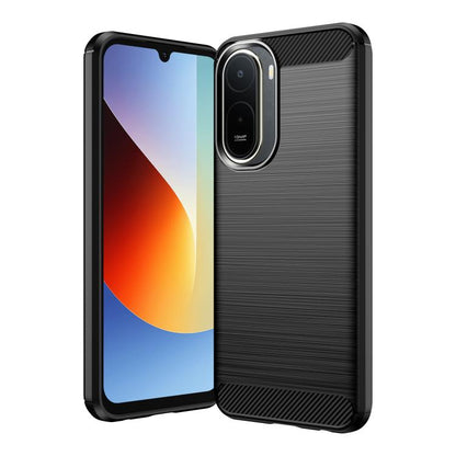 Carbon Fiber Brushed Texture TPU Phone Case, For Redmi Note 17 5G / 4G Global 171mm, For Redmi A7 Pro 171mm / Poco C85x 5G, For Redmi R70m 5G, For Redmi R70 5G, For Redmi 15a 5G, For Redmi Turbo 5 Max / Poco X8 Pro Max                                  ...