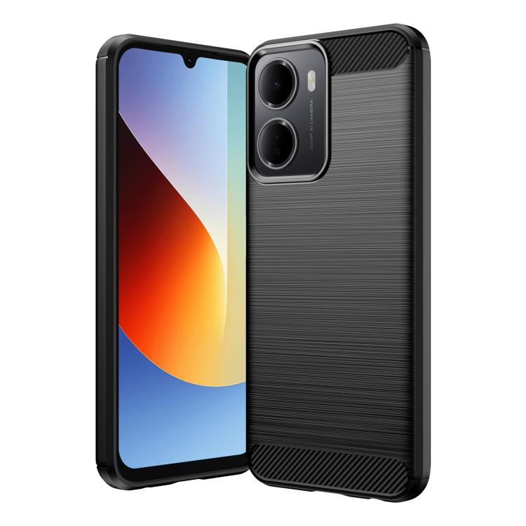 Carbon Fiber Brushed Texture TPU Phone Case, For Redmi Note 17 5G / 4G Global 171mm, For Redmi A7 Pro 171mm / Poco C85x 5G, For Redmi R70m 5G, For Redmi R70 5G, For Redmi 15a 5G, For Redmi Turbo 5 Max / Poco X8 Pro Max                                  ...