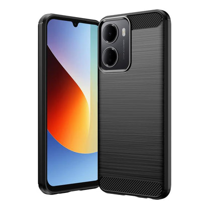 Carbon Fiber Brushed Texture TPU Phone Case, For Redmi Note 17 5G / 4G Global 171mm, For Redmi A7 Pro 171mm / Poco C85x 5G, For Redmi R70m 5G, For Redmi R70 5G, For Redmi 15a 5G, For Redmi Turbo 5 Max / Poco X8 Pro Max                                  ...