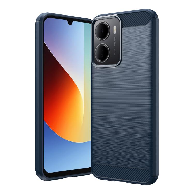 Carbon Fiber Brushed Texture TPU Phone Case, For Redmi Note 17 5G / 4G Global 171mm, For Redmi A7 Pro 171mm / Poco C85x 5G, For Redmi R70m 5G, For Redmi R70 5G, For Redmi 15a 5G, For Redmi Turbo 5 Max / Poco X8 Pro Max                                  ...