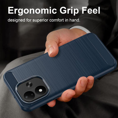 Carbon Fiber Brushed Texture TPU Phone Case, For Redmi Note 17 5G / 4G Global 171mm, For Redmi A7 Pro 171mm / Poco C85x 5G, For Redmi R70m 5G, For Redmi R70 5G, For Redmi 15a 5G, For Redmi Turbo 5 Max / Poco X8 Pro Max                                  ...